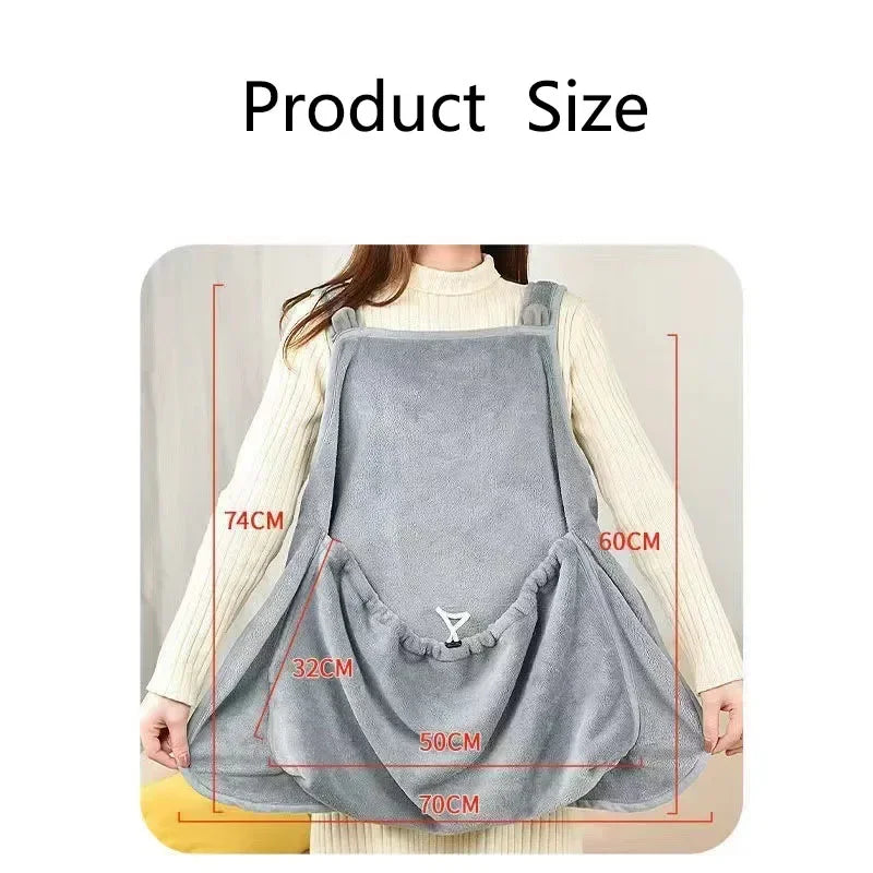 Cozy Pet Carrier Apron: Perfect for Outdoor Adventures with Your Small Dogs and Cats! 🐾❤️