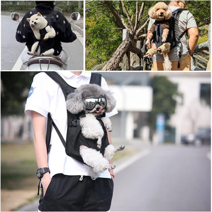 Eco-Friendly & Washable Pet Backpack – Perfect for Traveling with Your Chihuahua or Yorkshire Terrier! 🐾✈️❤️
