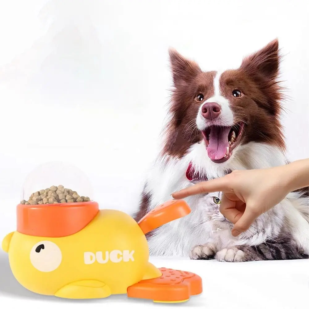 Intelligent Dog Automatic Feeder Cartoon Anti-Slip Pet Feeding Machine Large Capacity Pet Automatic Feeder Toys for Puppy Kitten
