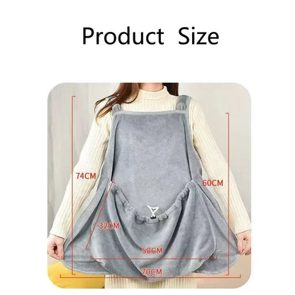 Cozy Pet Carrier Apron: Perfect for Outdoor Adventures with Your Small Dogs and Cats! 🐾❤️