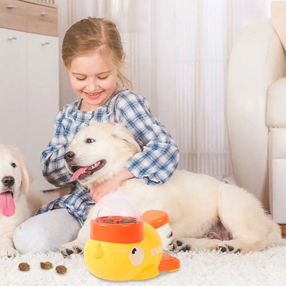 Intelligent Dog Automatic Feeder Cartoon Anti-Slip Pet Feeding Machine Large Capacity Pet Automatic Feeder Toys for Puppy Kitten