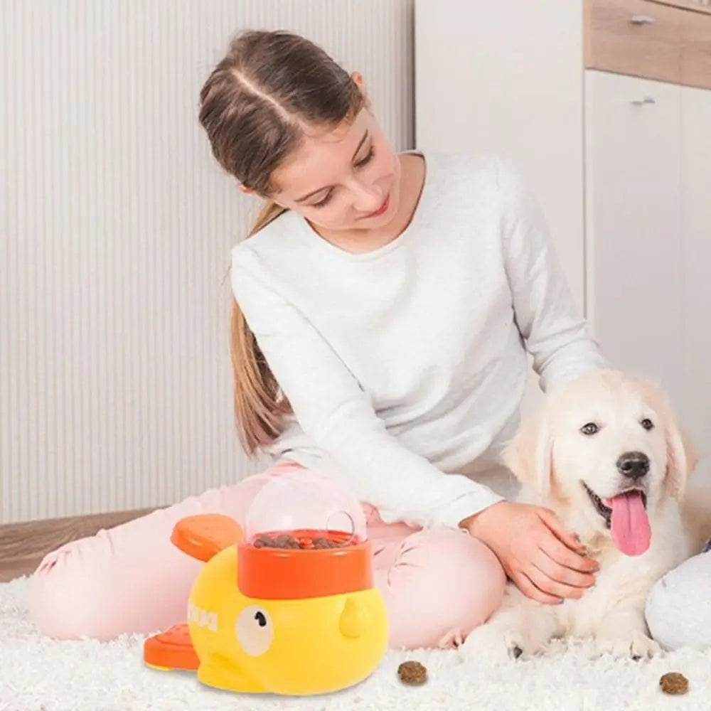 Intelligent Dog Automatic Feeder Cartoon Anti-Slip Pet Feeding Machine Large Capacity Pet Automatic Feeder Toys for Puppy Kitten