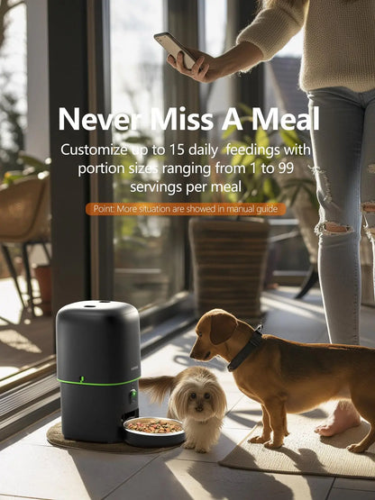 Automatic Cat Feeder Camera  Pet Smart Cat Food Kibble Dispenser Tuya Control Wifi Auto Feeder for Cats Dog Accessories
